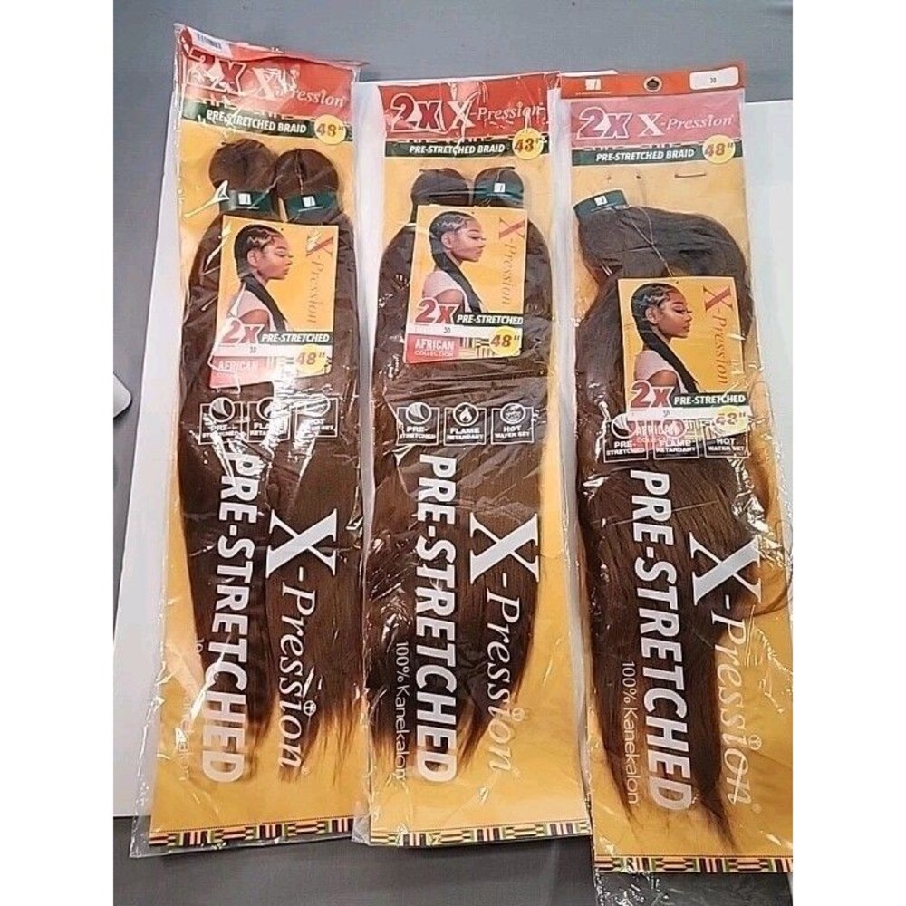 Ex-pressions Brand Hair Extensions 48 In Pack Of 5 Pieces